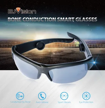 

Vision 6B Bluetooth Glasses Headset Sunglasses Music Microphone Bone Conduction Open type headset With 3 different color lenses