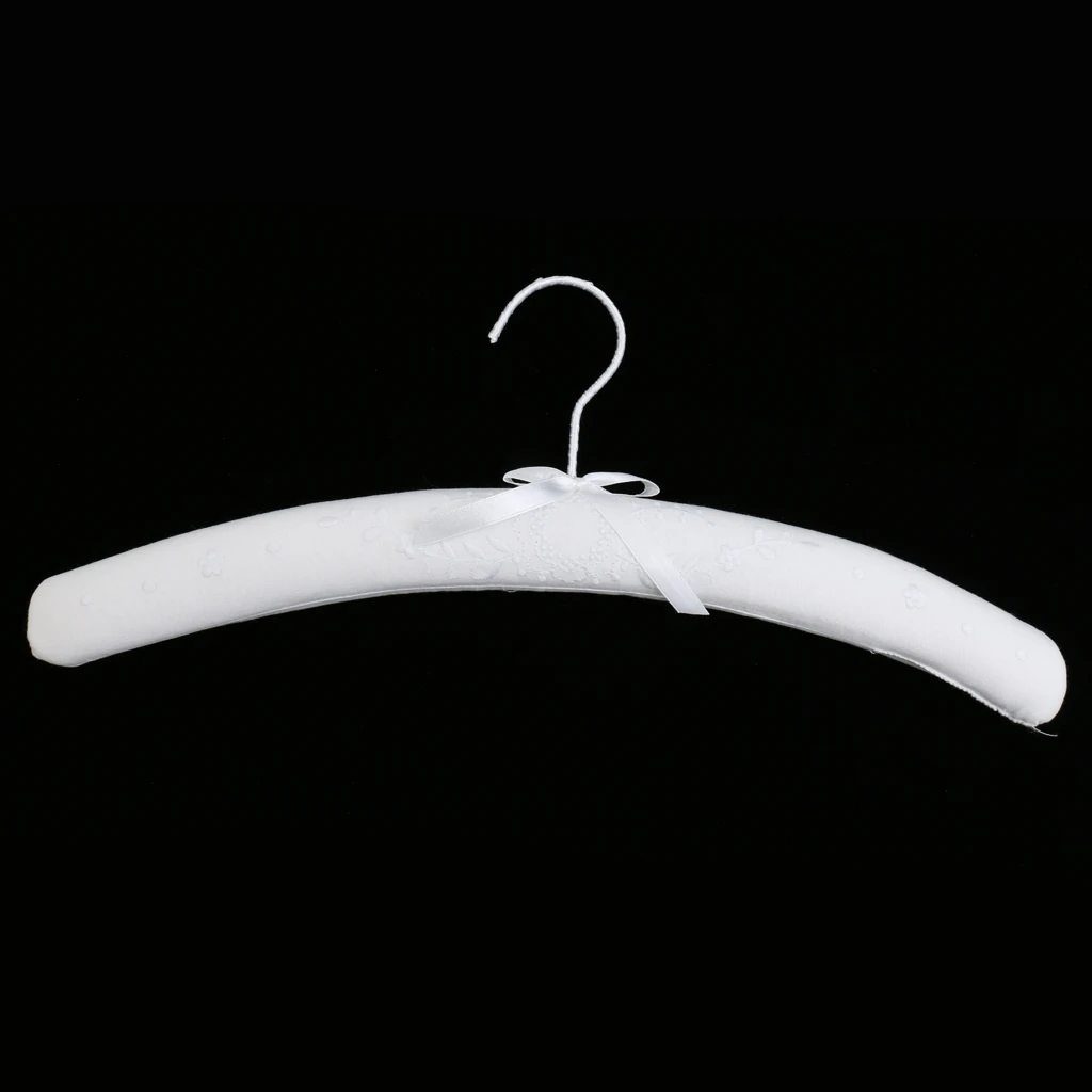 Luxury Floral Padded Hanger Wedding Bridal Dress Clothes Rotating Hook Hanger