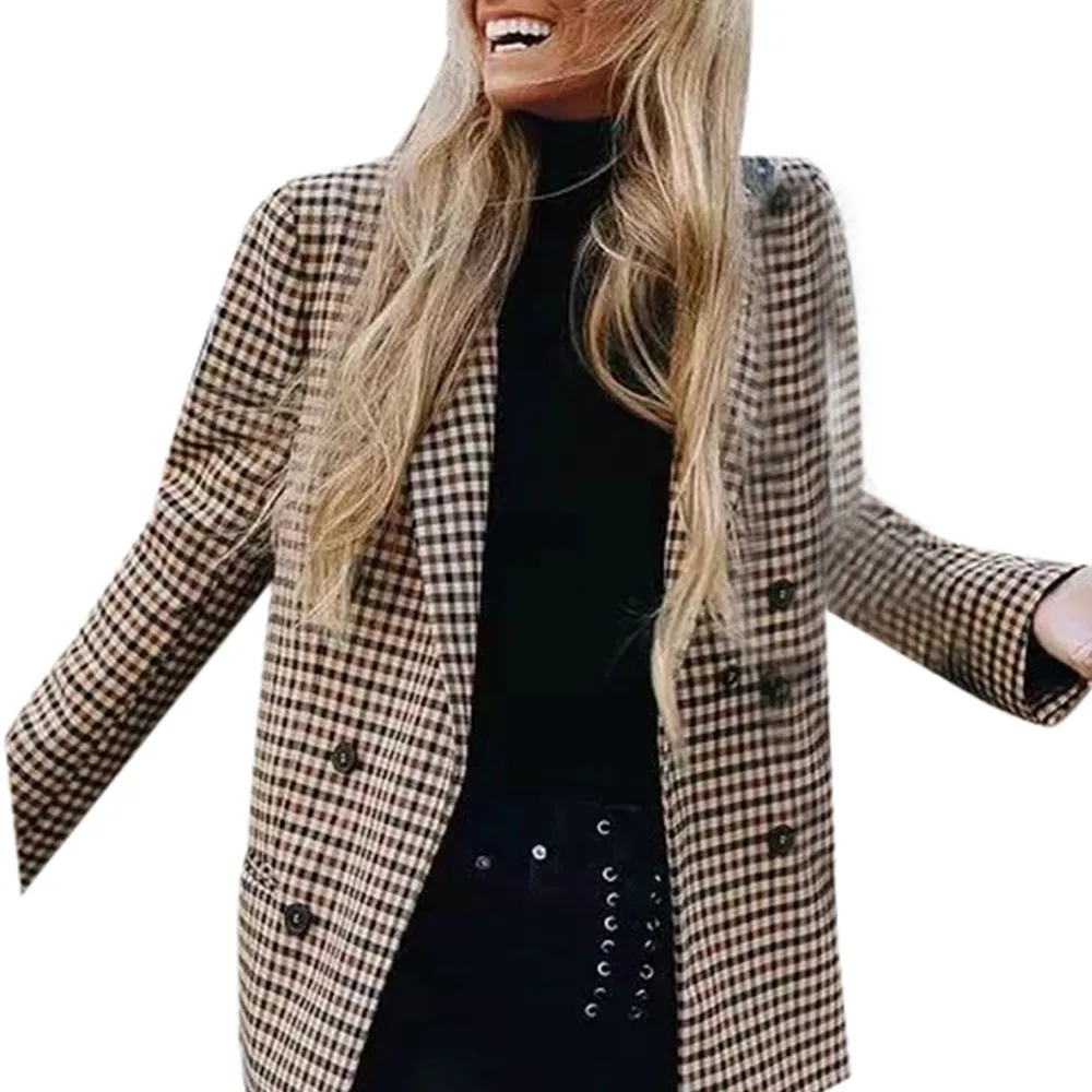 Новое Женское пальто с длинным рукавом Ретро Кнопка наплечник колодки пальто Верхняя одежда куртка повседневная осенне-зимняя элегантная верхняя одежда