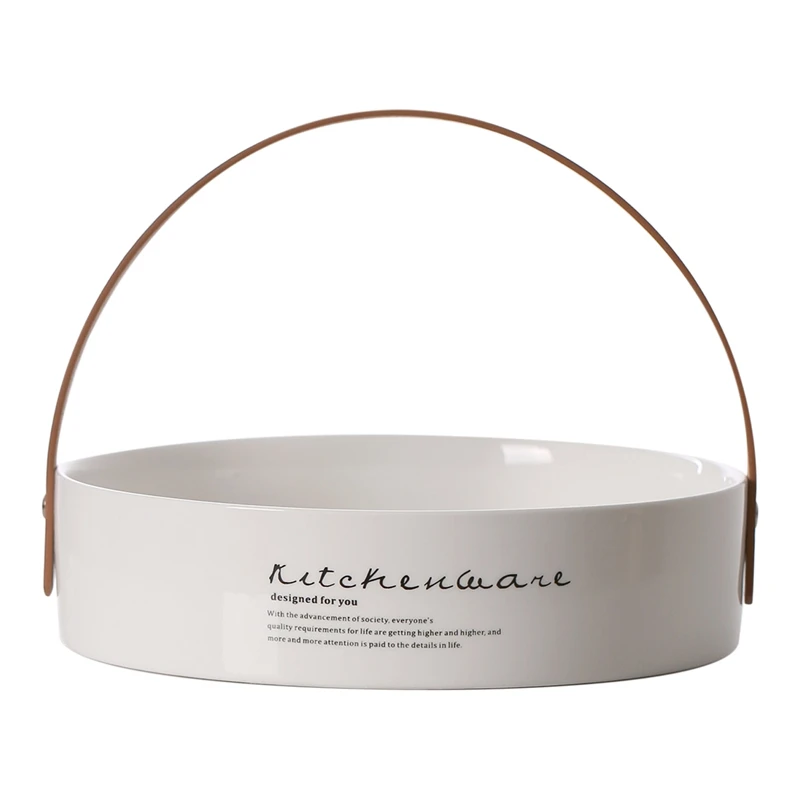 Легкая, уникальная, шикарная, нордическая керамика, банка для хранения, бутылка с кожаной ручкой, минималистичный стол, органайзер для хранения бутылок, ваза для цветов