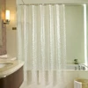 3D Waterproof PVC Shower Curtains Bathroom Curtains With Hooks Transparent White Clear Bathroom Curtain Luxury Bath Curtains D35 ► Photo 3/6
