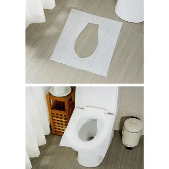 

5packs 50pcs/lot Disposable Toilet Seat Cover 100% Waterproof Safety Travel/Camping Bathroom Accessiories Mat