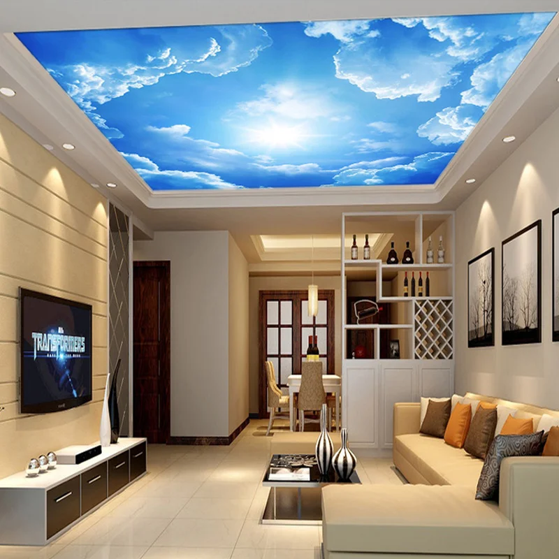 Modern-3D-Photo-Wallpaper-Blue-Sky-And-White-Clouds-Wall-Papers-Home-Interior-Decor-Living-Room (3)