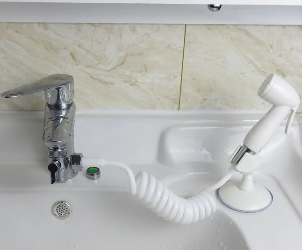 

Bathroom Water Faucet External Shower Wash Hair Water Tap Hose Head Kitchen Household Defence Splash Nozzle Shower Head