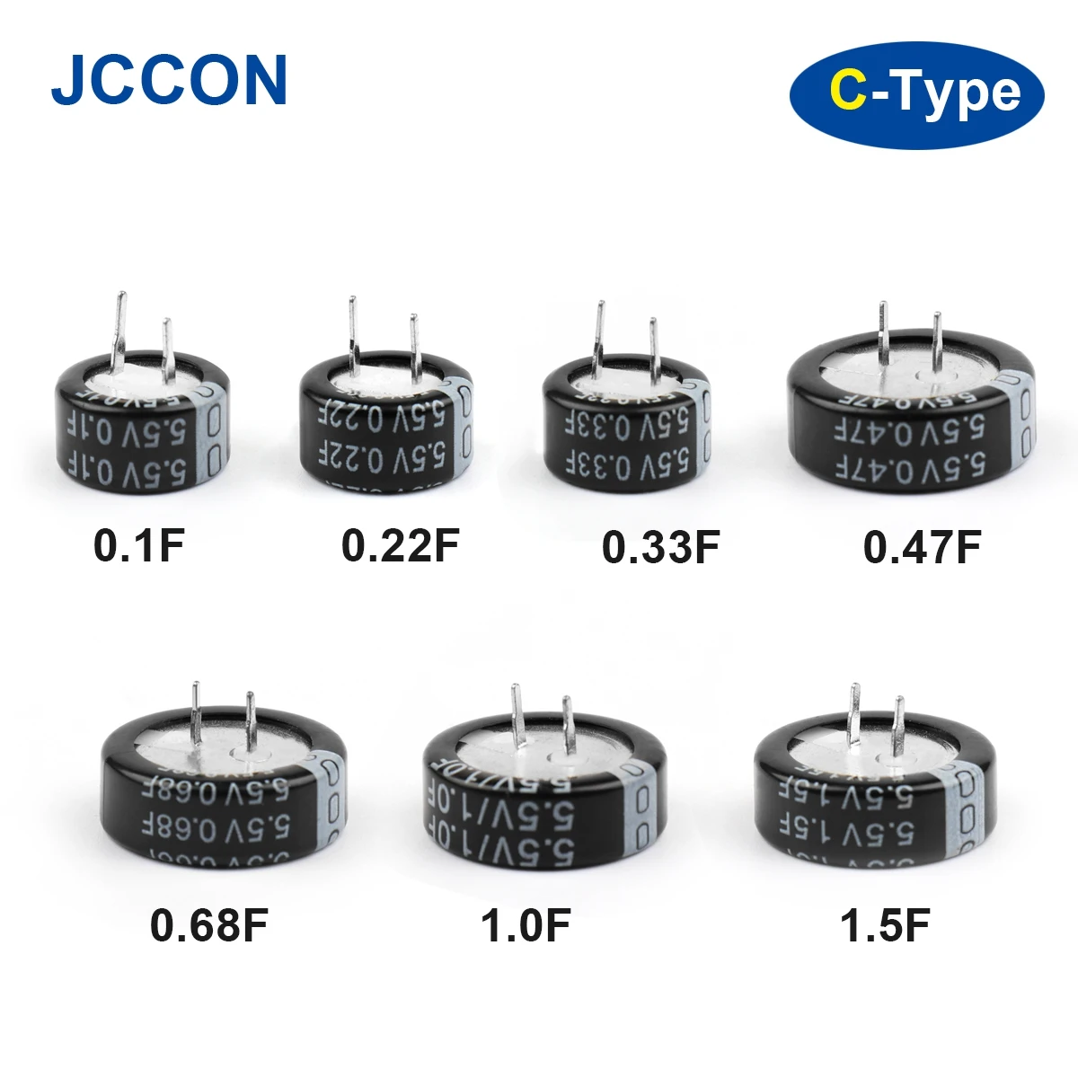 5.5v Super Capacitor C-type Supercapacitor 0.1f 0.22f 0.33f 0.47f 0.68f ...
