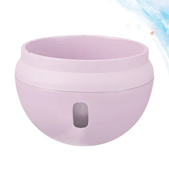

1pc Hanging Flowerpot Plastic Succulent Planter Decorative Plant Orchid Hanging Pot with Chain - Size L (Pink)