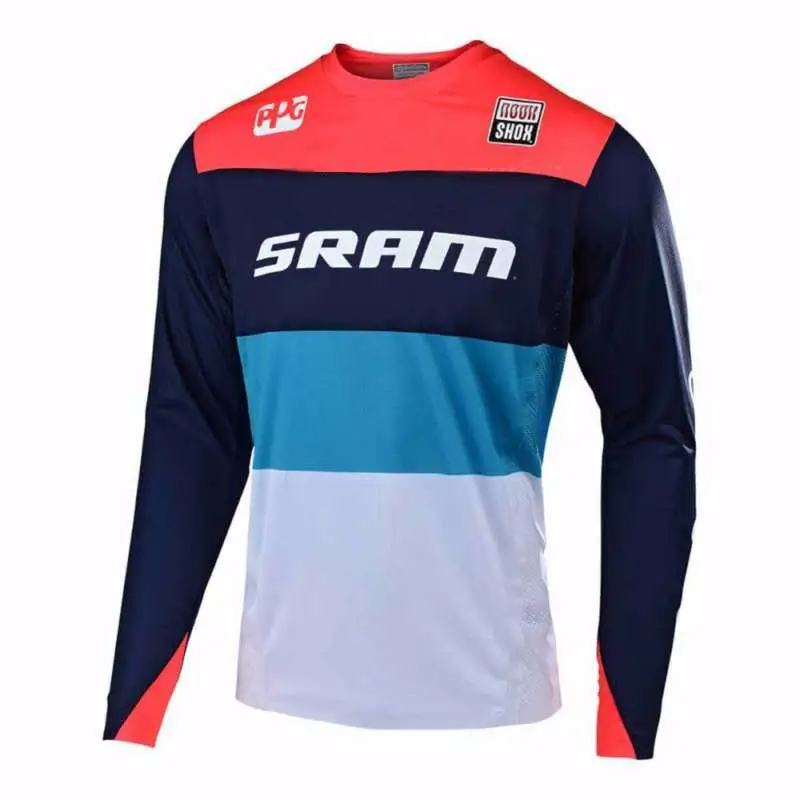 NEW motorcycle downhill Jersey FOR Skyline Air MTB DH MX Bicycle Cycling Bike fit SRAM Jersey quick dry ice cold feel - Цвет: 4