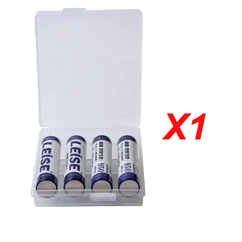 4pcs Leise происхождения AAA 950 мА/ч, Перезаряжаемые Батарея 1,2 V никель-металл-гидридного 3a с Батарея чехол для бритвы часы дистанционного Управление игрушки - Цвет: 4pcs