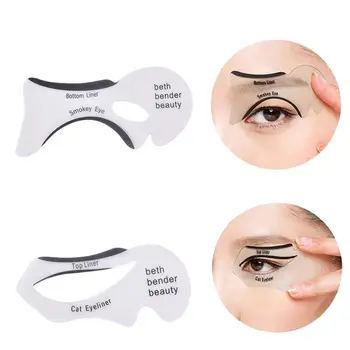 

60pcs Eyeliner Stencils Eyeliner Stencil Models Template Shaping Tools Eyebrows Template Card Eye Shadow Makeup Tool