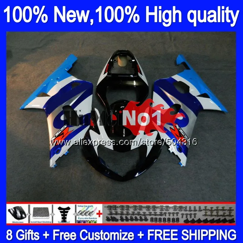 Средства ухода за кожей для SUZUKI GSXR 600 750 CC GSXR600 2001 2002 2003 14MC. 83 GSXR750 GSX-R600 01 03 GSXR-600 K1 01 02 03 белый черный обтекатель