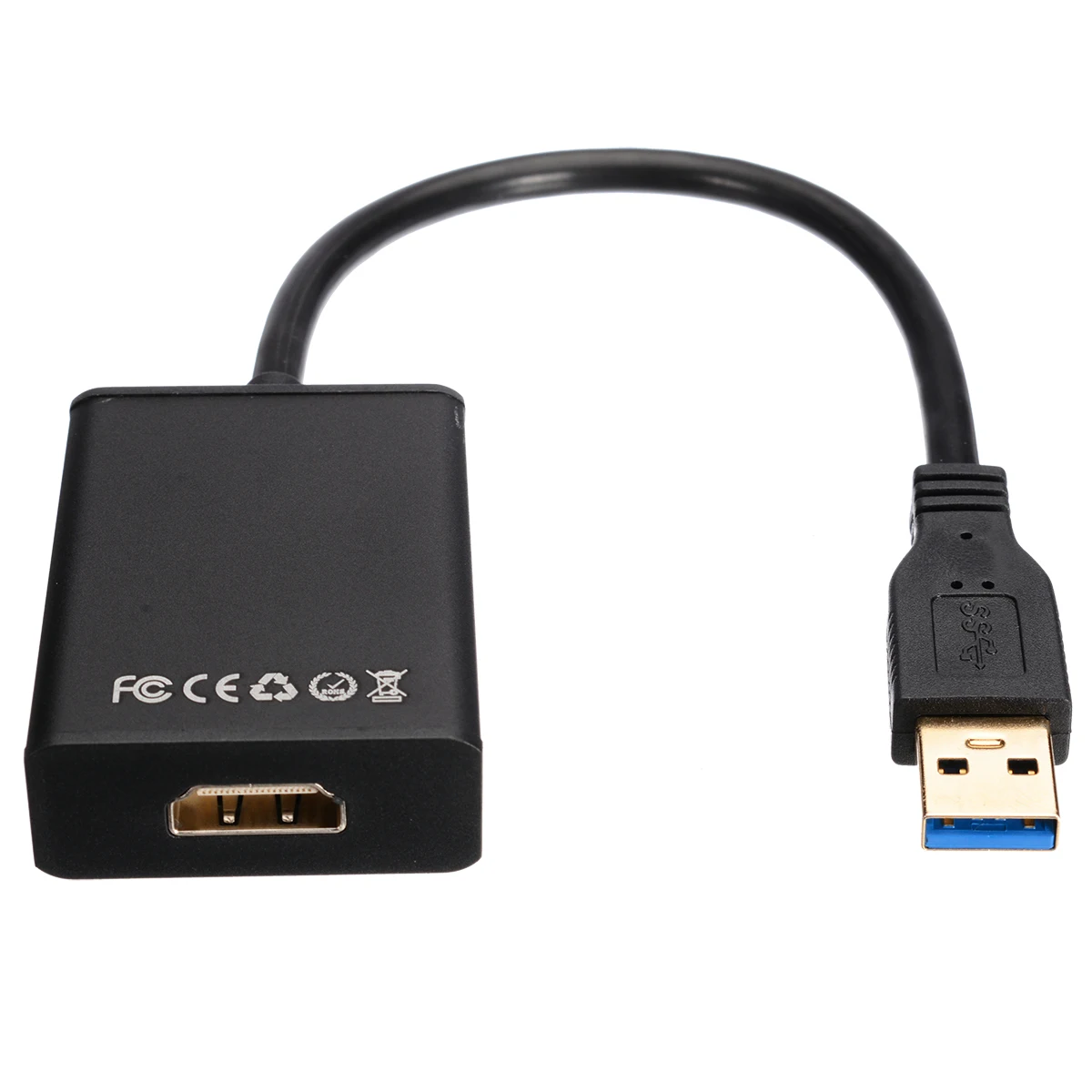 Mayitr 1 шт. черный USB 3,0 к HDMI адаптер Профессиональный USB3.0 к HDMI 1.3b видео кабель конвертер для ноутбука HD ТВ HD 1080P