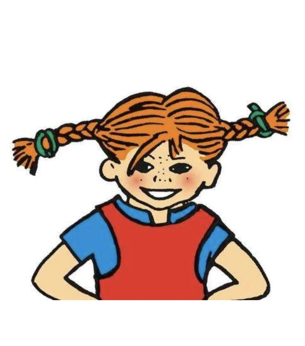 Pippi Longstocking Langstrumpf Comics мультяшный декоративный постер настенный холст стикер нежный дом дети украшение комнаты подарок - Цвет: Синий