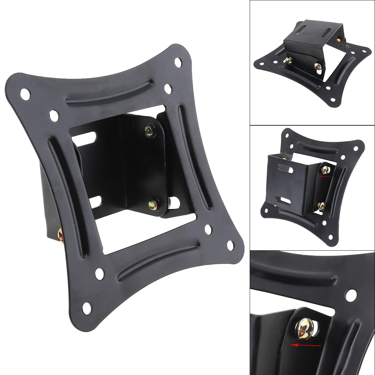 

Universal TV Wall Mount Bracket Fixed Flat Panel TV Frame Support 15 ° Tilt for 14-26 Inch LED Screens Monitors
