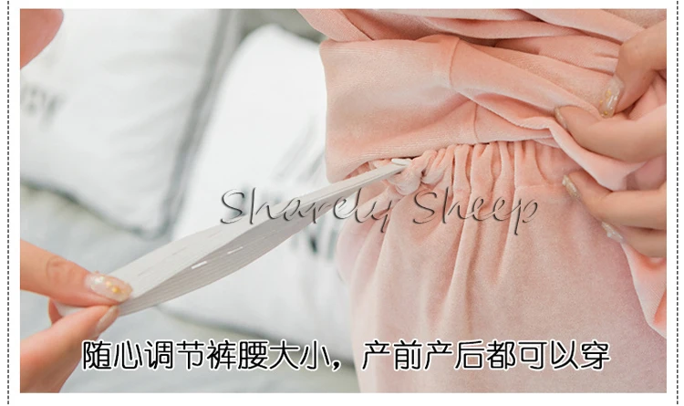 Pregnancy Velvet Nursing Sleepwear Maternity Cotton Breastfeeding Pajamas Nightwear Pregnant Women Breast feeding Clothes