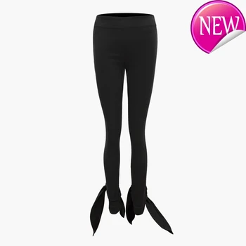 

Women Pants Getspring Bow Bandage Pencil Pants High Waisted Bottoming Pants All Match Womens Long Trousers Autumn Winter