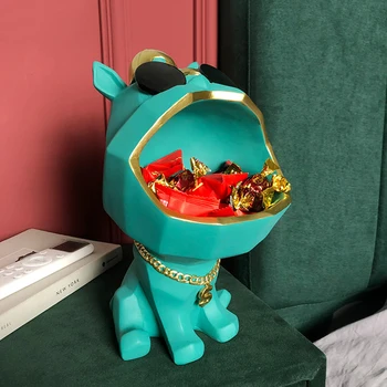 

Dog Big Mouth Storage Box Home Decor Ornamental Resin Art Sculptures Figurines Home Decor Decorative Gift Best Price