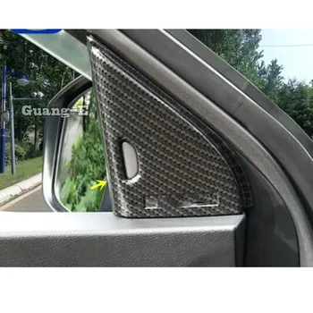 

For Nissan Kicks 2017 2018 2019 2020 Car Front A Column Lamp Frame Triangle Audio Speak Sound Radio Cover Ring Circle Trim 2pcs