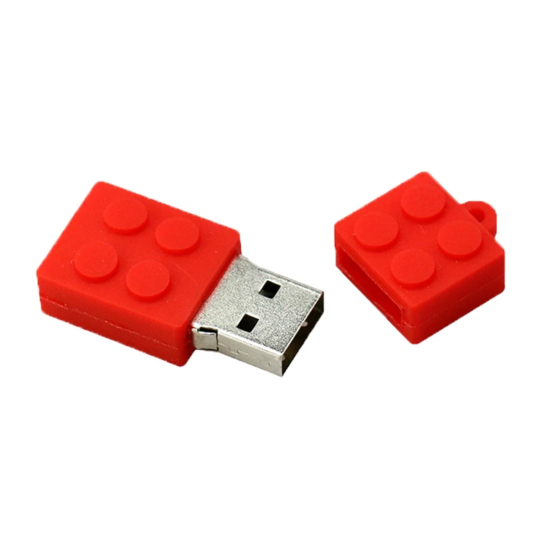 PenDrive Cartoon Building Blocks USB 2.0 USB Flash Drive Silicone Pen Drive 4GB 8GB 16GB 32GB 64GB Children Toy Memory Flash PenDrive Cartoon Building Blocks USB 2.0 USB Flash Drive Silicone Pen Drive 4GB 8GB 16GB 32GB 64GB Children Toy Memory Flash