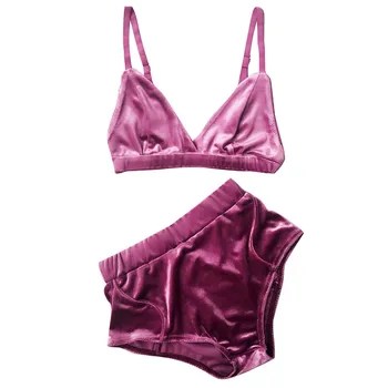 

Bra Set Women Strap Sexy Lingerie For Women Backless Wire Free Bra Briefs Set Ladies Lenceria Mujer Sexy Underwear Set Sleepwear