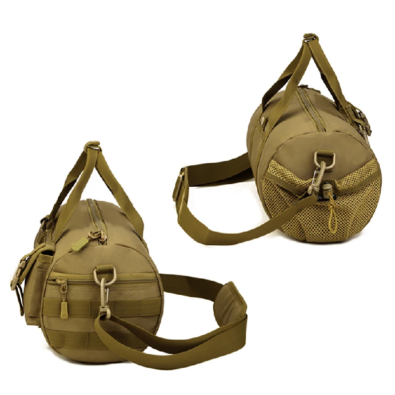 Outdoor Backpack Men Gym Bag for Fitness Women Messenger Handbag Sports Bag Barrel Bags Nylon Camouflage Military Tactical Bags
