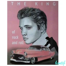 DIY, Полная площадь, алмазная вышивка, Элвиса Пресли автомобиль фото на заказ, алмазная живопись, вышивка крестом, 3D, Алмазная мозаика, Декор 5