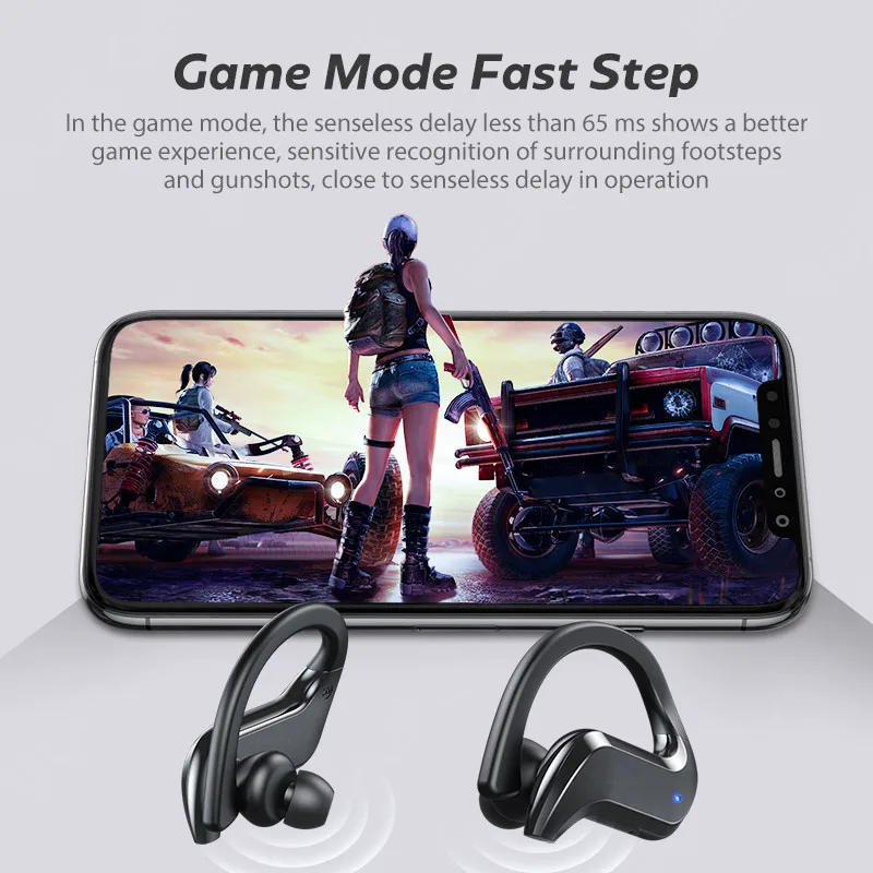 Wireless Headphones Bluetooth Earphones Noise Canceling TWS Sports Waterproof Headset 9D Stereo Wireless Earbuds With Microphone