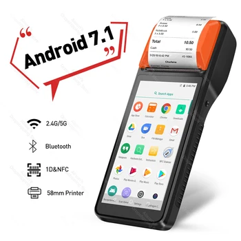 

Android PDA POS Receipt Bill Thermal Wifi Bluetooth Mobile Printer 58mm Wireless Handheld Terminal PDA Camera Mobile devices