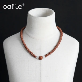 

OAIITE Choker Rudraksha Beaded Necklace 2020 Women Natural Stone Accessories Short Necklace Jewelry Wholesale