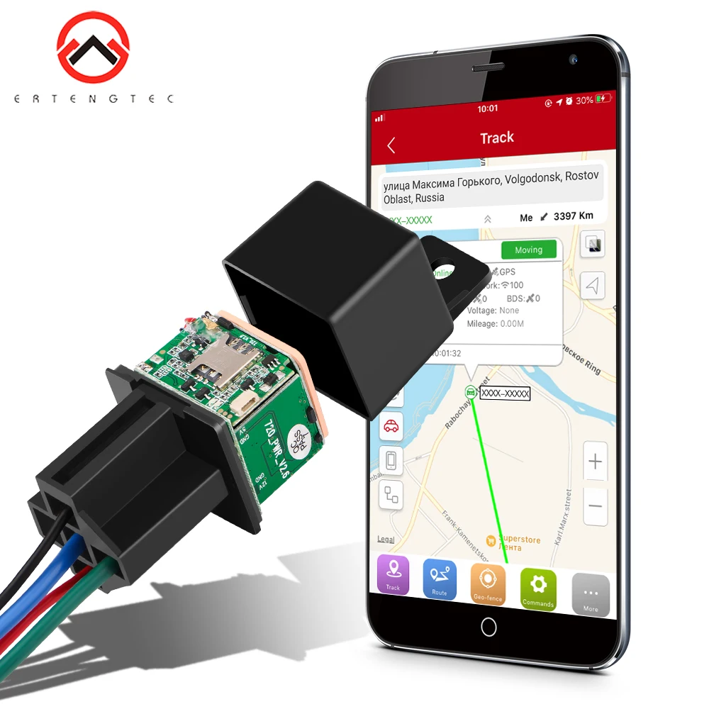 Мини gps трекер автомобильный Micodus MV720 скрытый дизайн отрезание топлива локатор 9 40