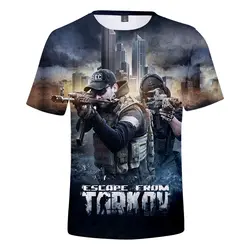 Побег из Tarkov футболка Для мужчин/Для женщин летние дышащие Harajuku футболка 3D принт побег из Tarkov Для мужчин's футболка в уличном стиле
