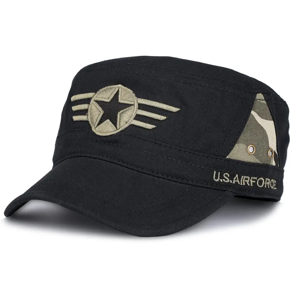 Мужская Летняя кепи Военная Кепка с плоским верхом армейская изогнутая