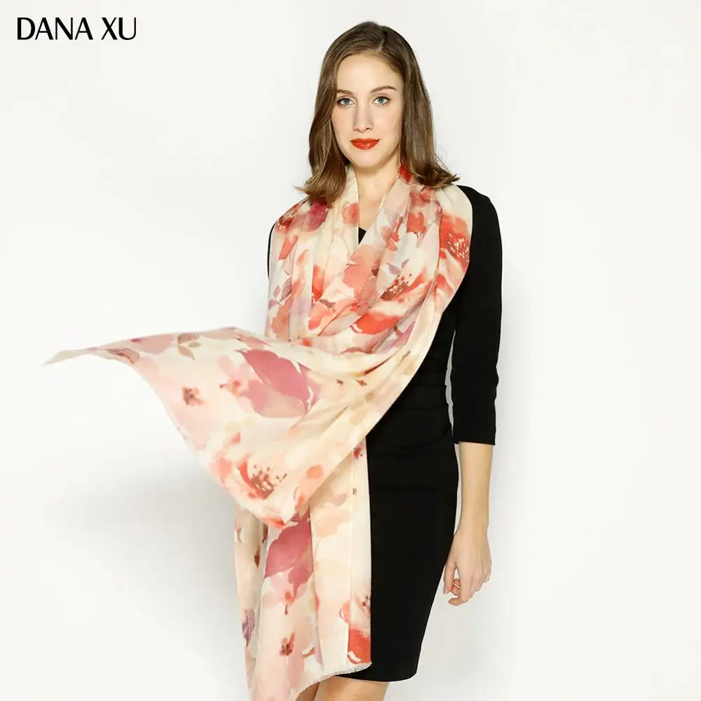 Зимний роскошный брендовый клетчатый кашемировый шарф Женский одеяло большого