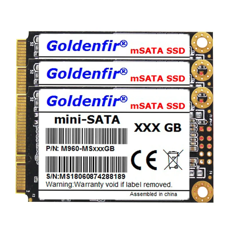 Твердотельный накопитель Goldenfir mSATA SSD SATA 3 1 ТБ 960 ГБ 512 480 360 гб 256 240 128 120 64 60 Гб