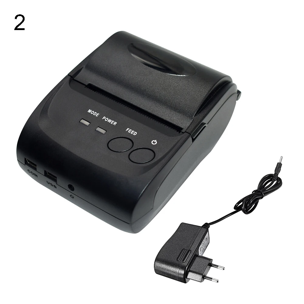 POS-5802DD Мини Портативный Bluetooth термальный принтер для распечатки квитанций