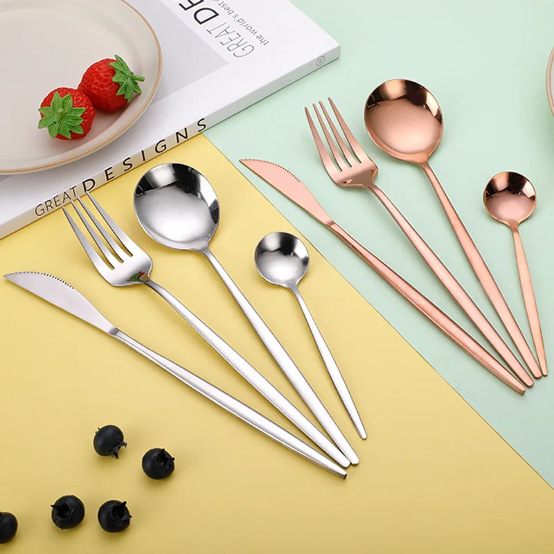 Stainless steel Portuguese cutlery set Western tableware steak cutlery