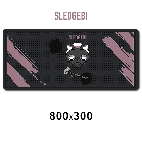 SLEDGEBI Rainbow Six Siege коврик для мыши резиновый 800x300 мм супер большие коврики для компьютерной мыши игровой коврик для клавиатуры XL для настольного ноутбука ПК - Цвет: SLEDGEBI