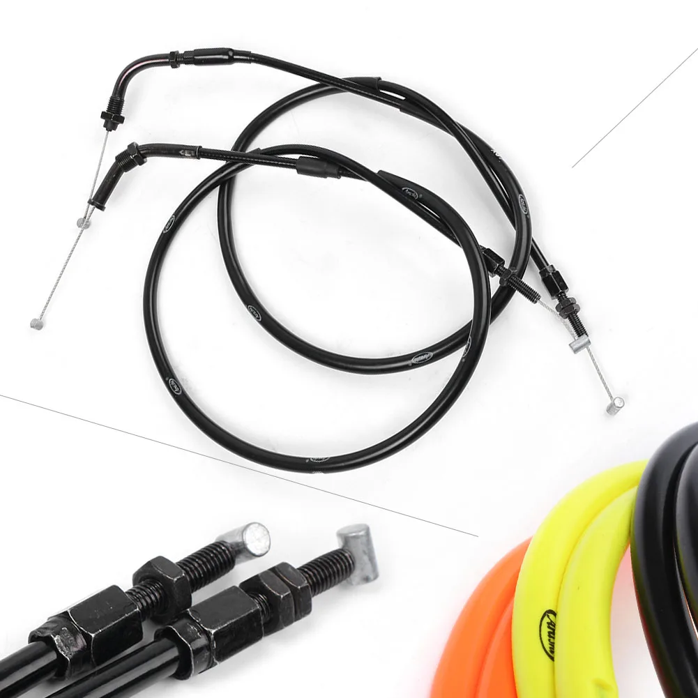 2Pcs Motorcycle Throttle Control Cable Accelerate Wires for Honda CB400