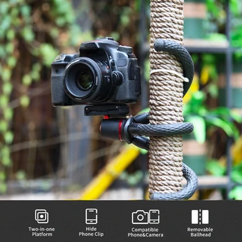 

Live Streaming Flexible Octopus Desktop Mini Portable Compact Universal Clip Phone Holder Bendable Camera Tripod Screw Mount