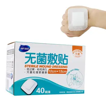 

40pcs/Box Surgical Wound Stickers Disposable Wound Dressing Application Patch Self-adhesive Dressing for Women Girls Elders