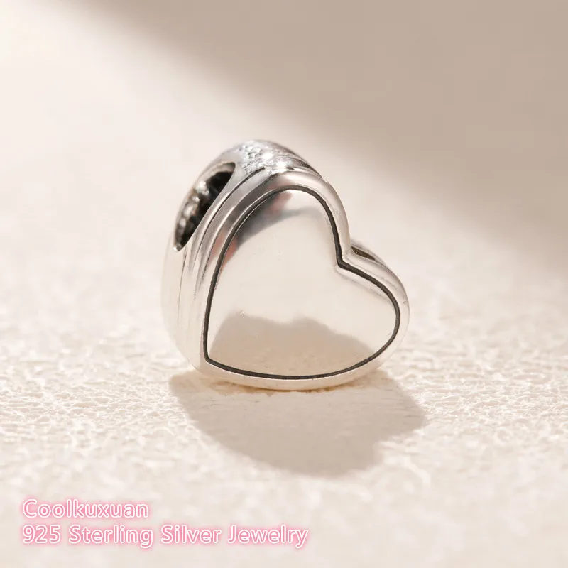 Стерлингового серебра 925 пробы логотип бренда да! Бусины-брелоки в форме сердца для браслетов Pandora ювелирные изделия для создания браслетов