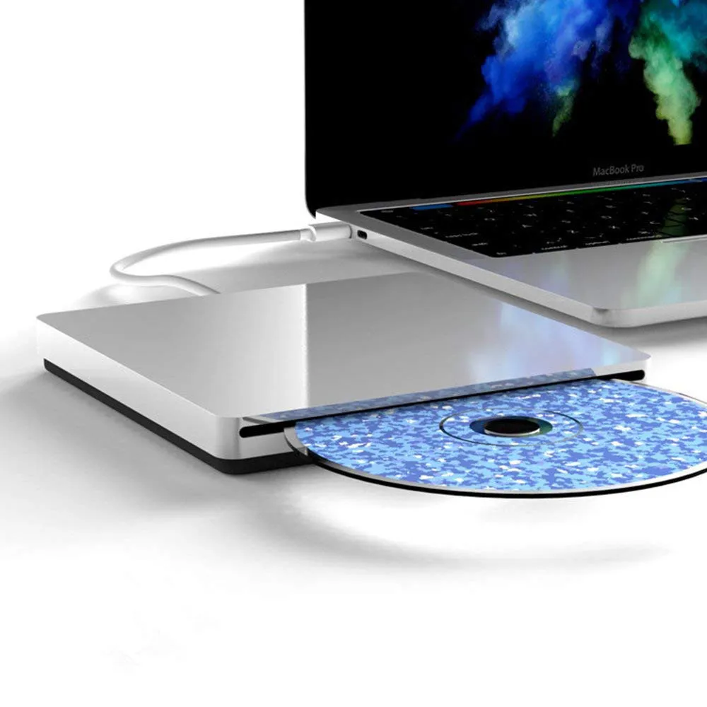 Тип C USB 2,0 внешний DVD привод Оптический привод DVD RW горелка Писатель CD rom плеер для hp ноутбук Настольный Windows MAC OS