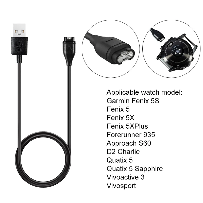 Fast Charging Usb Charging Cable Cable For Garmin Fenix 5 Garmin Fenix