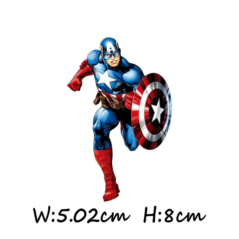 1 шт. Марвел герой значок Термочувствительная аппликация Железный человек Супермен термопереводная Наклейка Железный на патч Человек-паук печать - Цвет: Антикварная медь