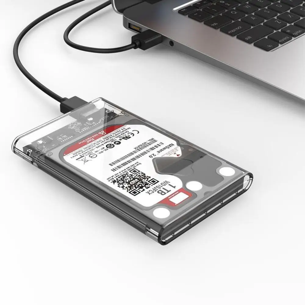 2," USB 3,0 SATA Hd коробка HDD жесткий диск Внешний корпус HDD прозрачный корпус инструмент бесплатно 5 Гбит/с Поддержка 2 ТБ UASP Prot
