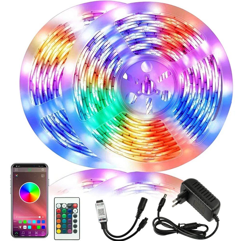 Светодиодная лампа с Bluetooth 66/20 метров RGB 5050 20 м | Освещение