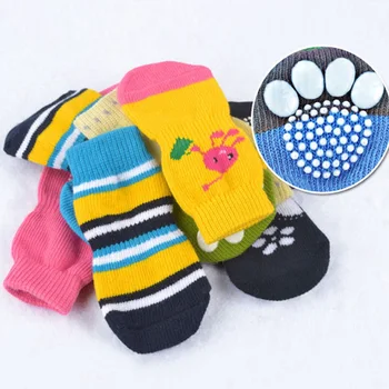 

New Style Polka Dot Dog Socks Anti Slip Socks For Small Dogs Creative Casual Pet Socks Funny Colorful Pet Product High Quality