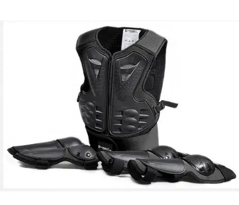 PE Hard Shell 4-15 Years Kids Boys Motorcycle Full Body Armor Vest Motocross children's Back Spine Protector motocross gear set motorcycle protector