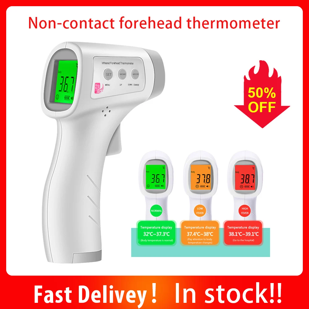 

Forehead Thermometer Infrared Non Contact IR Infrared Thermometer Body Temperature Fever Digital Measure Tool for Baby Adult Kid