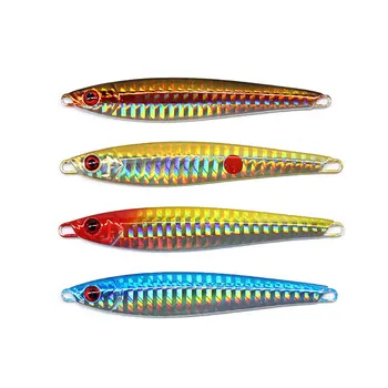 

High quality 34g 8.6cm casting sinking metal jig flash lead hard fishing lure swimming bait