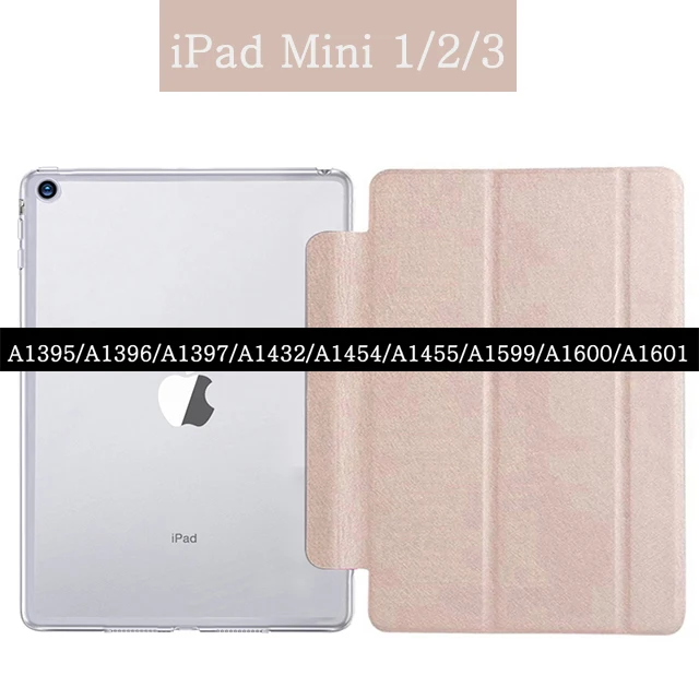 For iPad Mini 1 2 3 Магнитный смарт-чехол для Apple Ipad Mini 1 2 3 A1489 A1490 A1491 A1432 A1454 A1455 принципиально из искусственной кожи с автоматическим включением и сна планшетный ПК чехол - Цвет: For iPad Mini 1 2 3